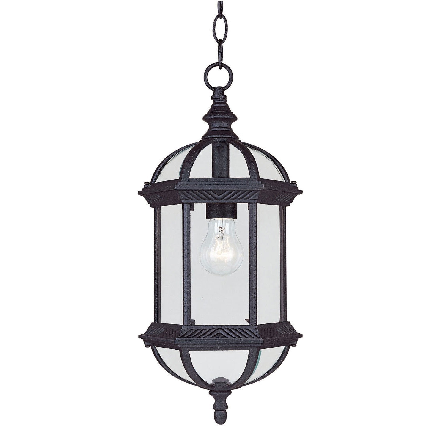 Savoy House - 5-0631-BK - One Light Hanging Lantern - Kensington - Textured Black