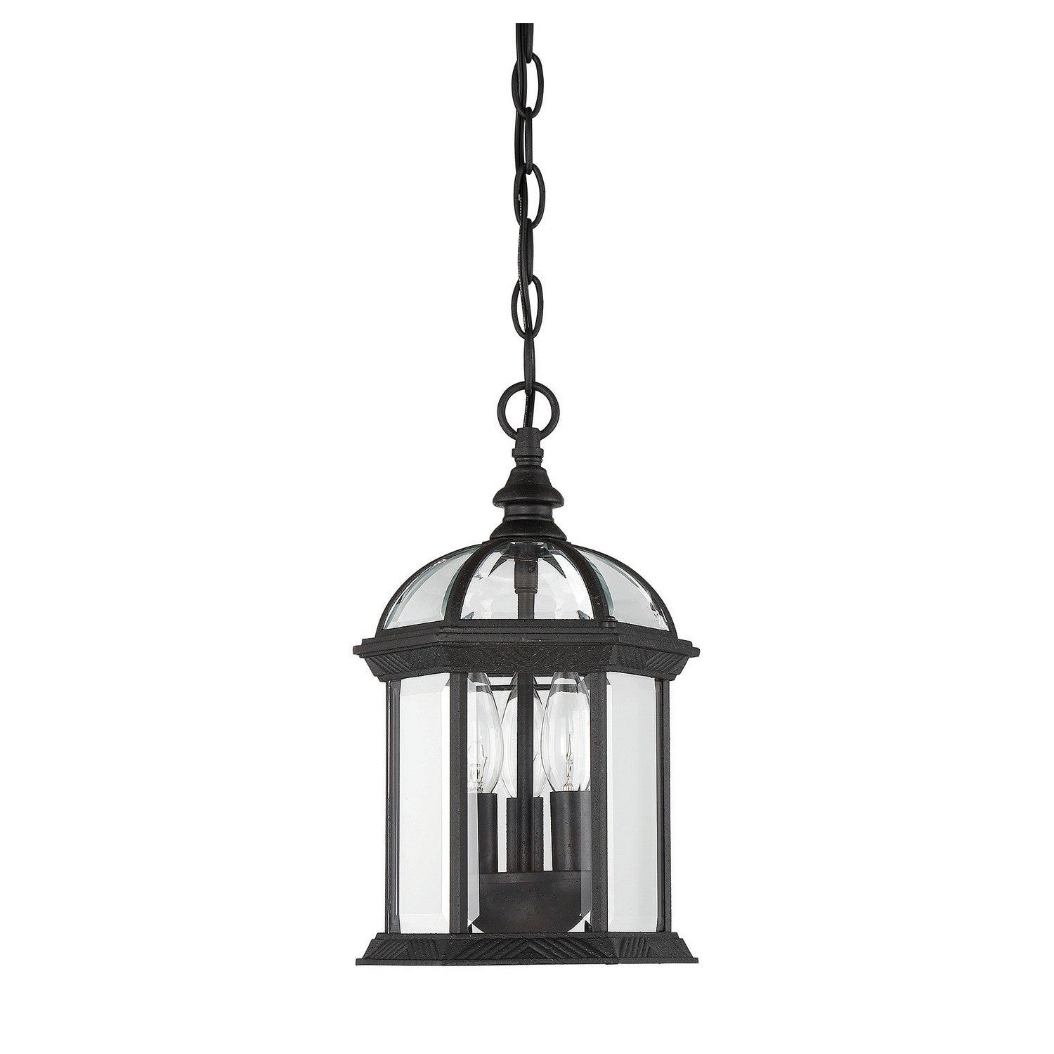 Savoy House - 5-0635-BK - Three Light Hanging Lantern - Kensington - Textured Black