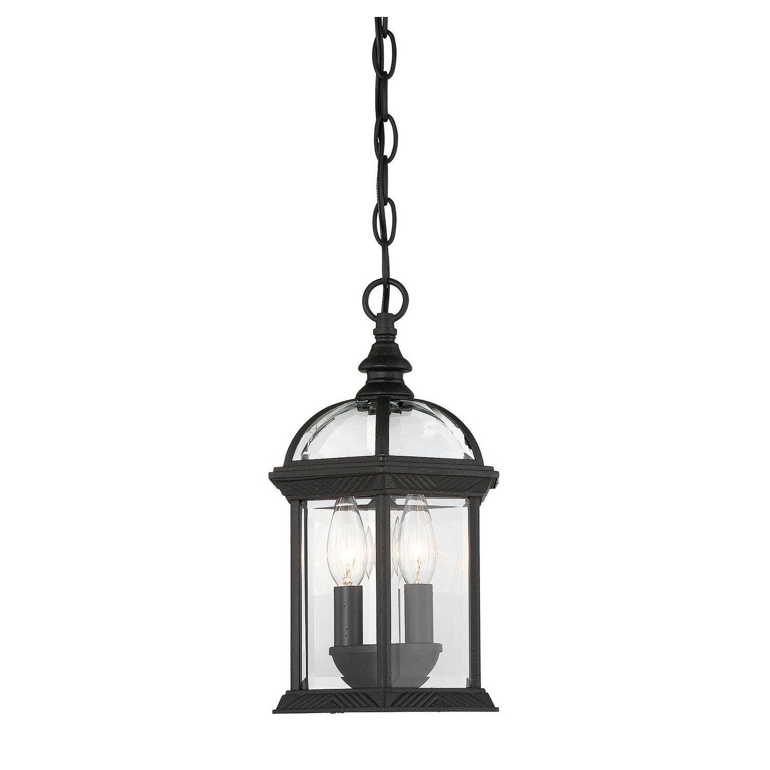 Savoy House - 5-0635-BK - Three Light Hanging Lantern - Kensington - Textured Black