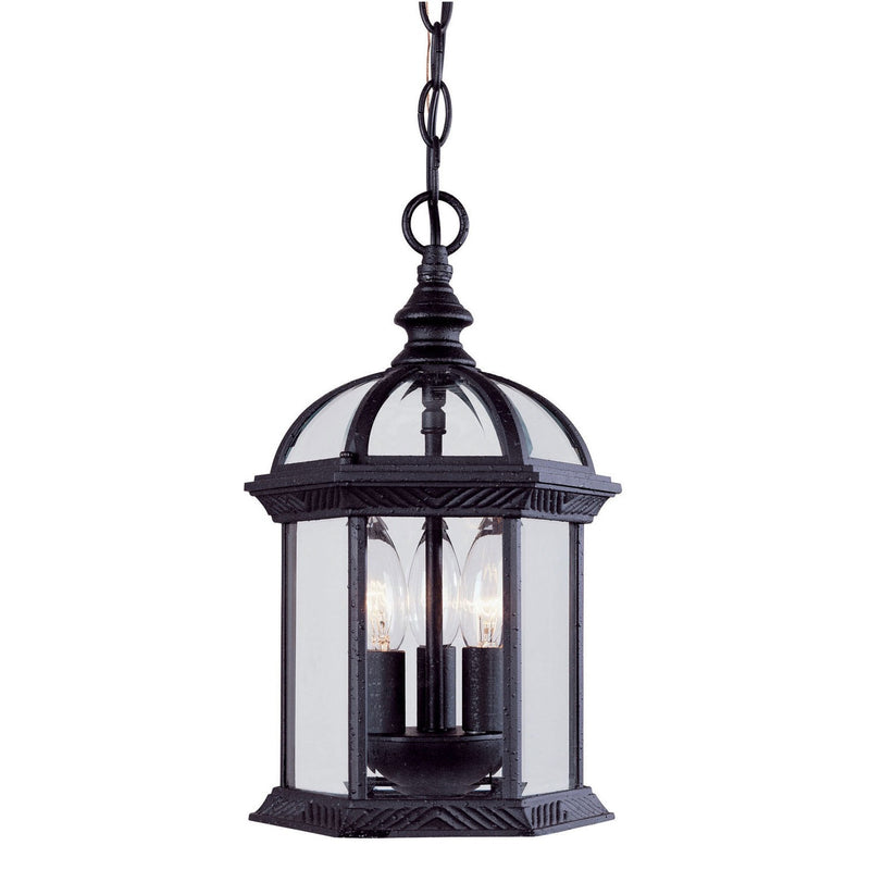 Savoy House - 5-0635-BK - Three Light Hanging Lantern - Kensington - Textured Black