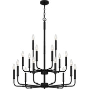 Quoizel - ABR5132MBK - 18 Light Chandelier - Abner - Matte Black
