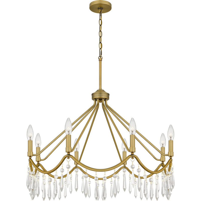 Quoizel - AID5030AB - Eight Light Chandelier - Airedale - Aged Brass