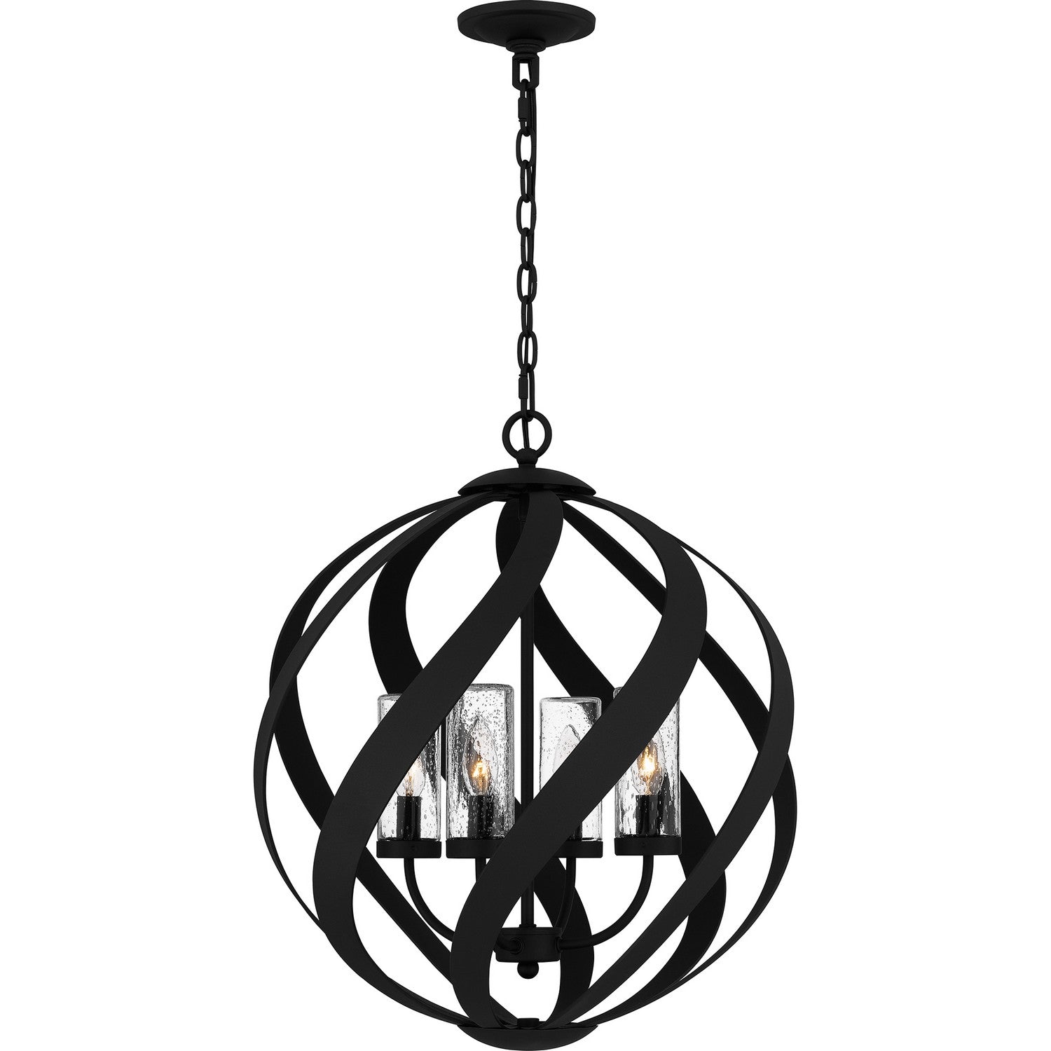 Quoizel - BMS3520EK - Four Light Outdoor Pendant - Blacksmith - Earth Black