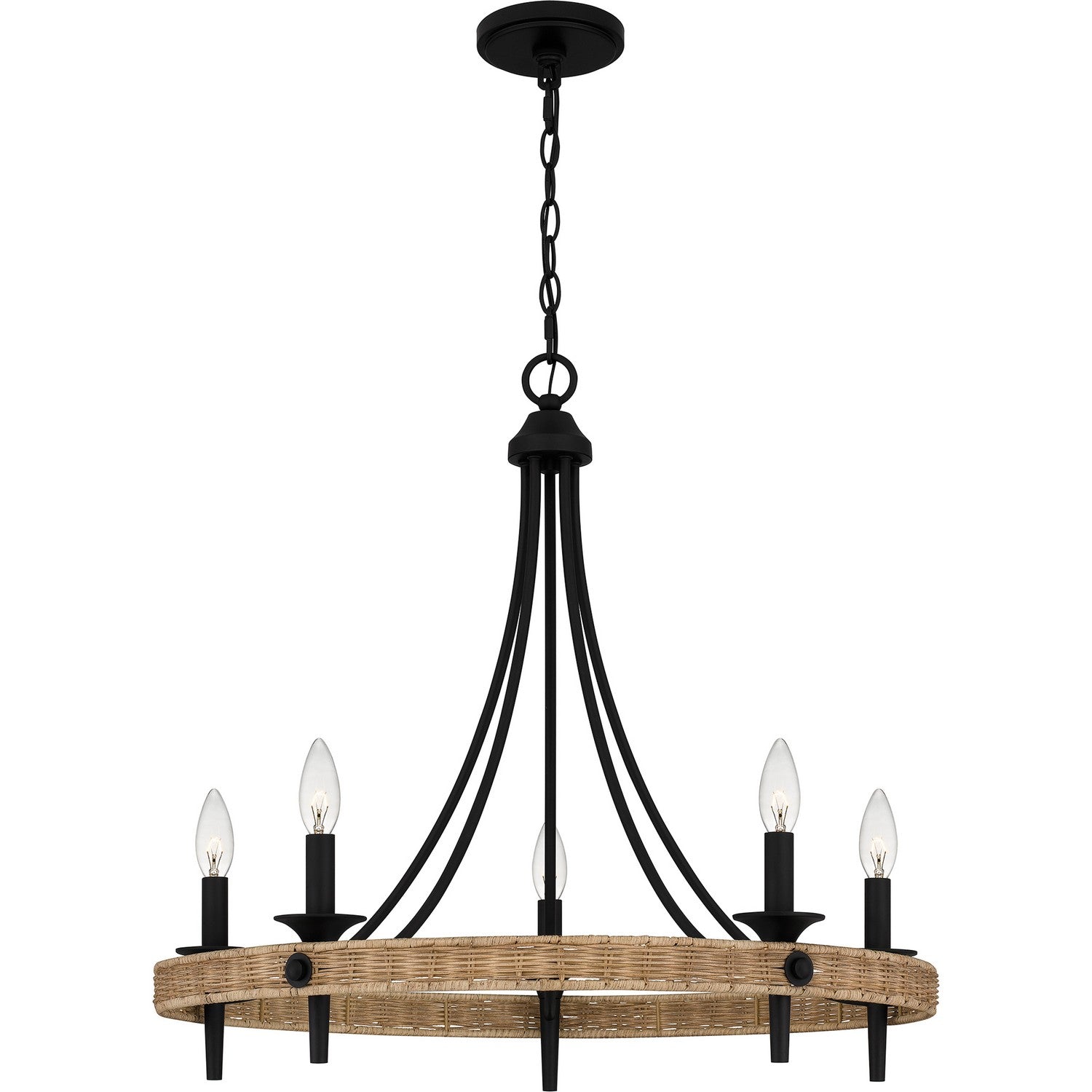 Quoizel - CNI5026MBK - Five Light Chandelier - Catania - Matte Black