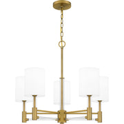 Quoizel - GCN5026AB - Five Light Chandelier - Gretchen - Aged Brass