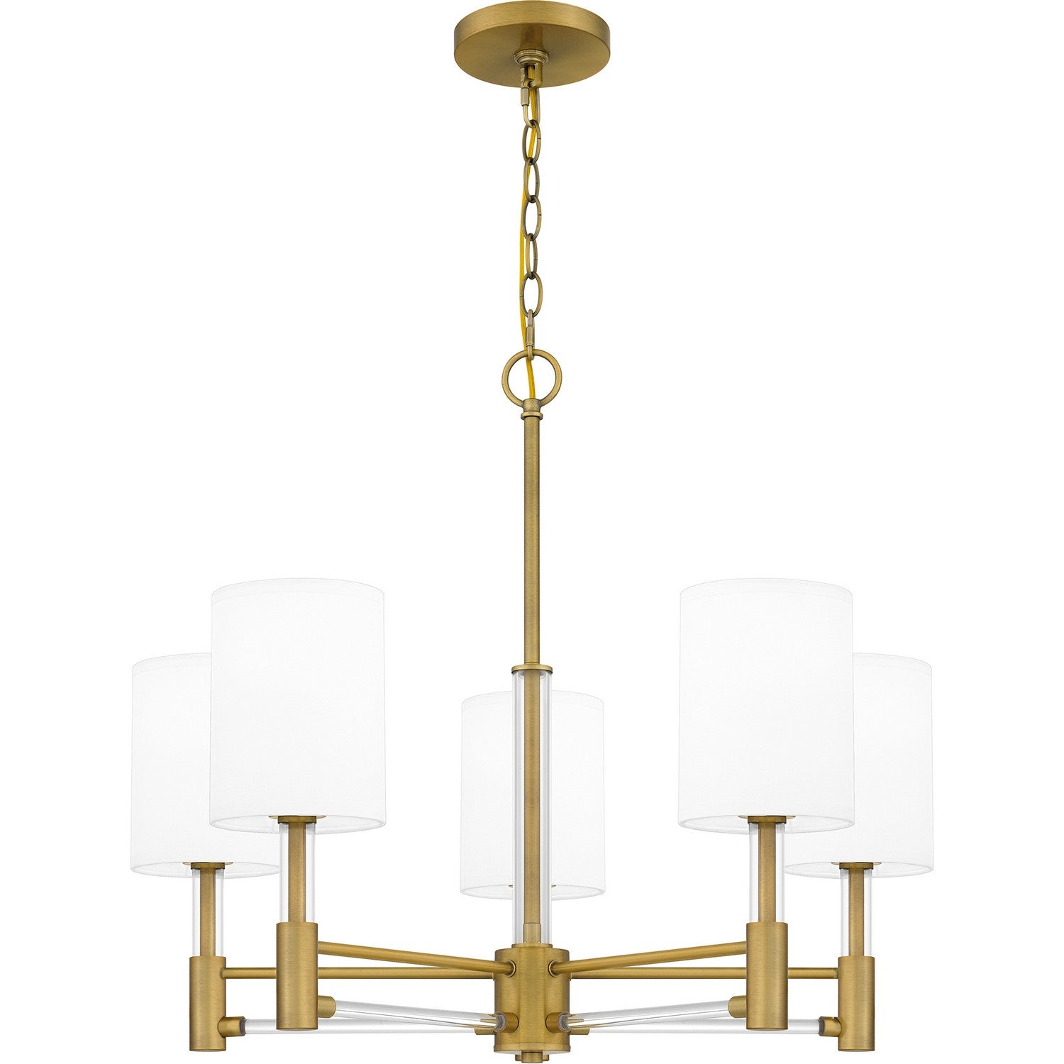 Quoizel - GCN5026AB - Five Light Chandelier - Gretchen - Aged Brass