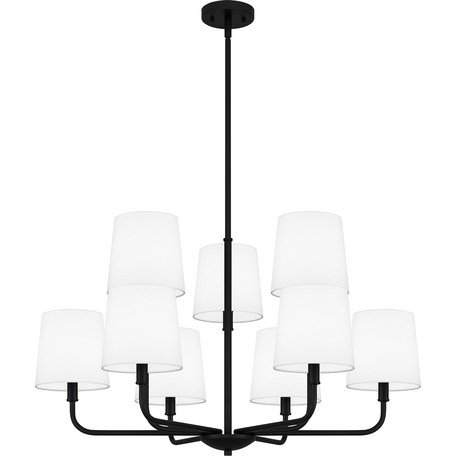 Quoizel - GGR5032MBK - Nine Light Chandelier - Gallagher - Matte Black