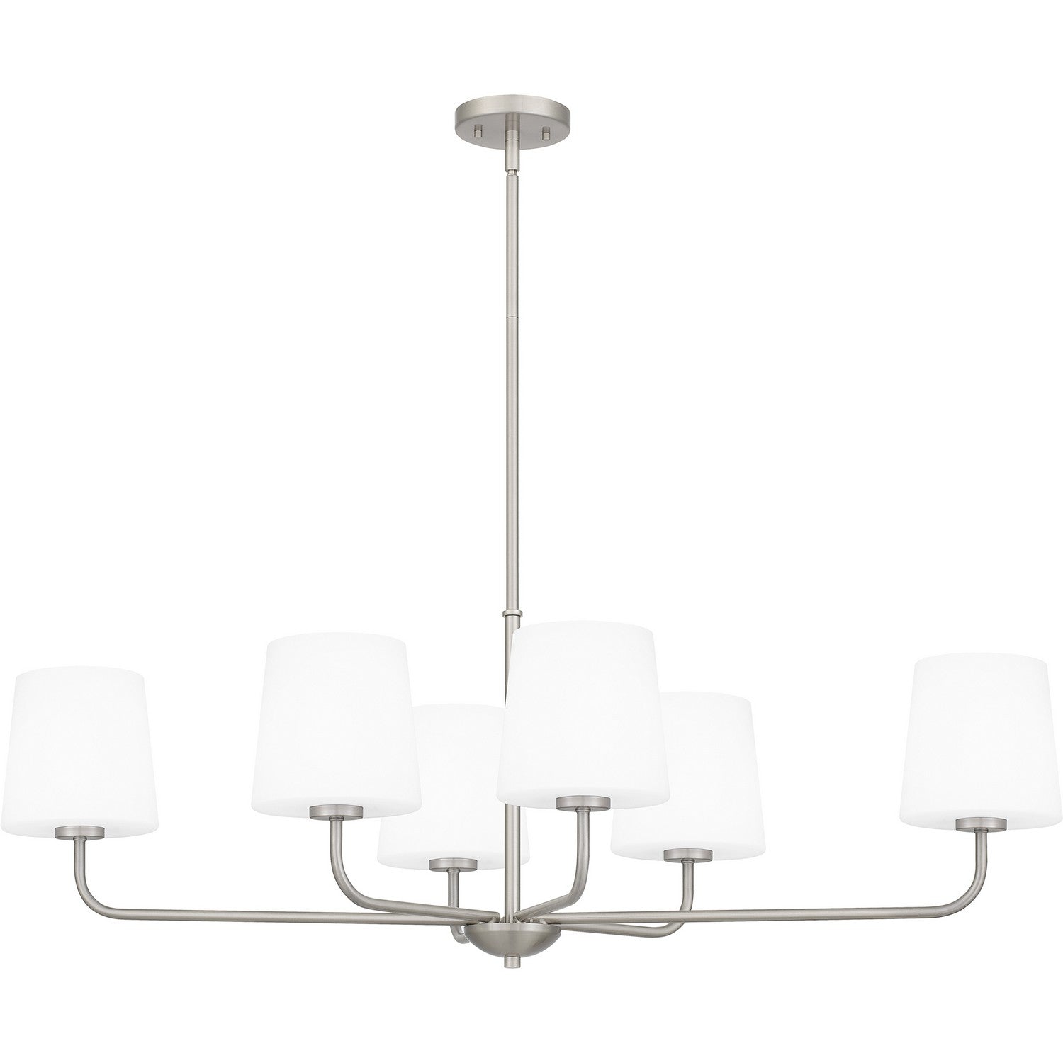 Quoizel - GGR642BN - Six Light Linear Chandelier - Gallagher - Brushed Nickel