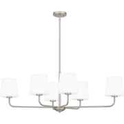 Quoizel - GGR642BN - Six Light Linear Chandelier - Gallagher - Brushed Nickel