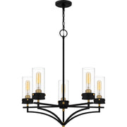 Quoizel - HLS5026MBK - Five Light Chandelier - Hillside - Matte Black