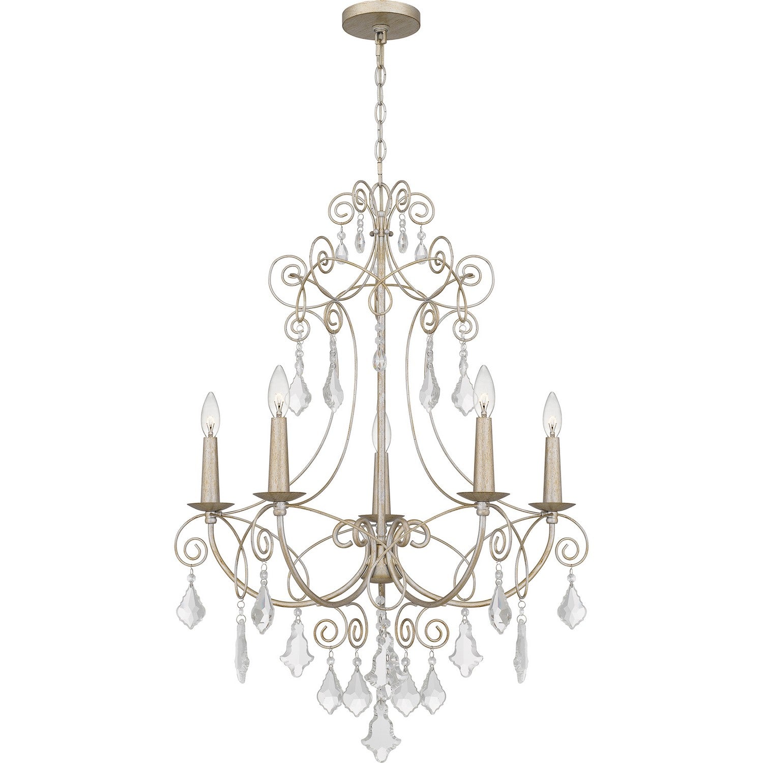 Quoizel - MER5028VG - Five Light Chandelier - Merida - Vintage Gold