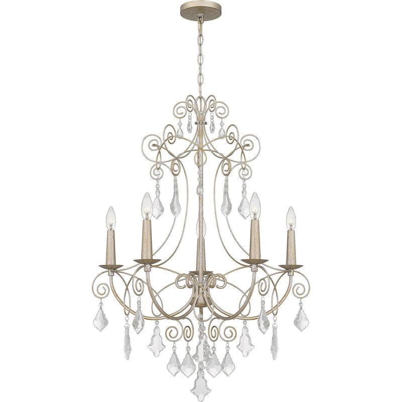 Quoizel - MER5028VG - Five Light Chandelier - Merida - Vintage Gold