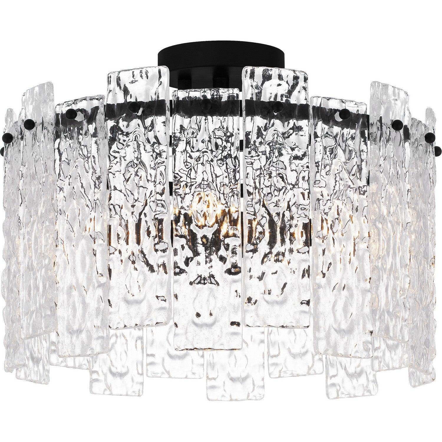 Quoizel - PCCAS1716MBK - Four Light Semi Flush Mount - Caspian - Matte Black