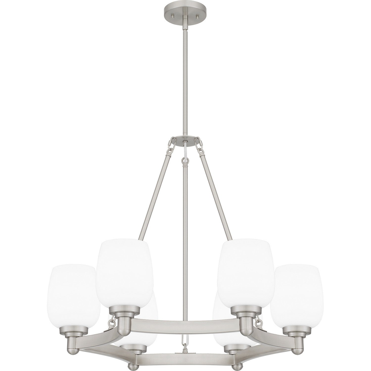 Quoizel - PNG5028BN - Six Light Chandelier - Penning - Brushed Nickel