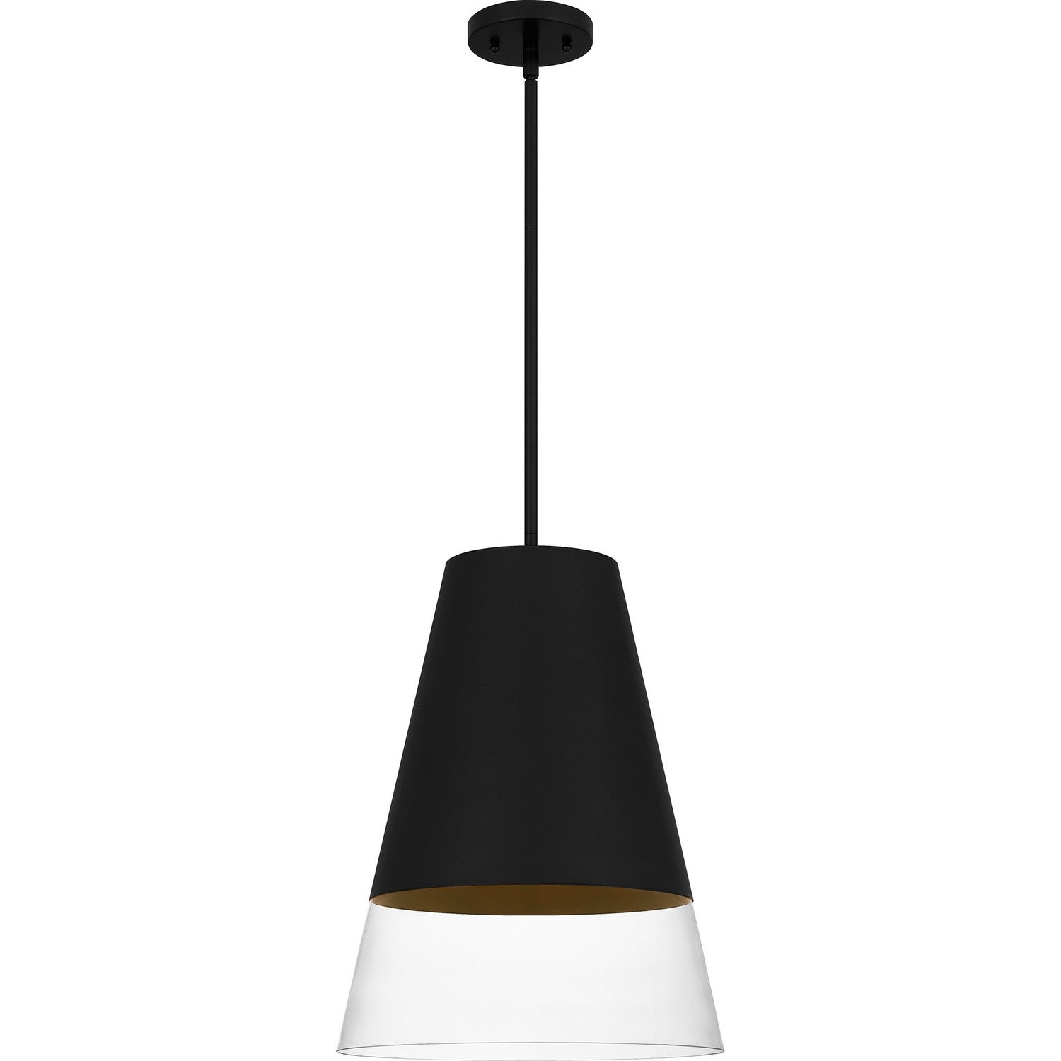 Quoizel - PRG1514BBK - One Light Pendant - Peregrine - Brushed Black