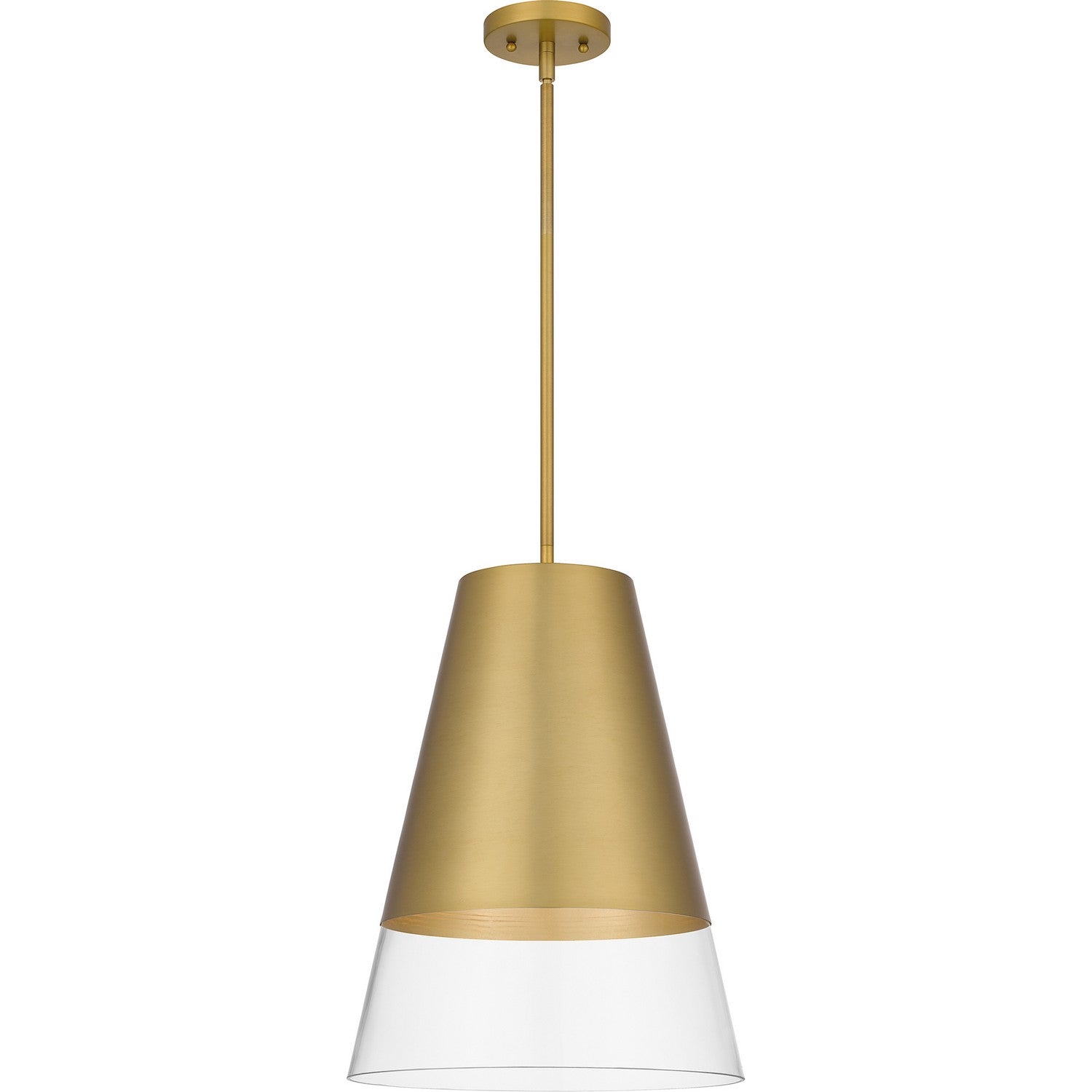 Quoizel - PRG1514BRG - One Light Pendant - Peregrine - Brushed Gold