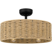 Quoizel - QFA6201MBK - Four Light Fandelier - Quoizel Fandelier - Matte Black