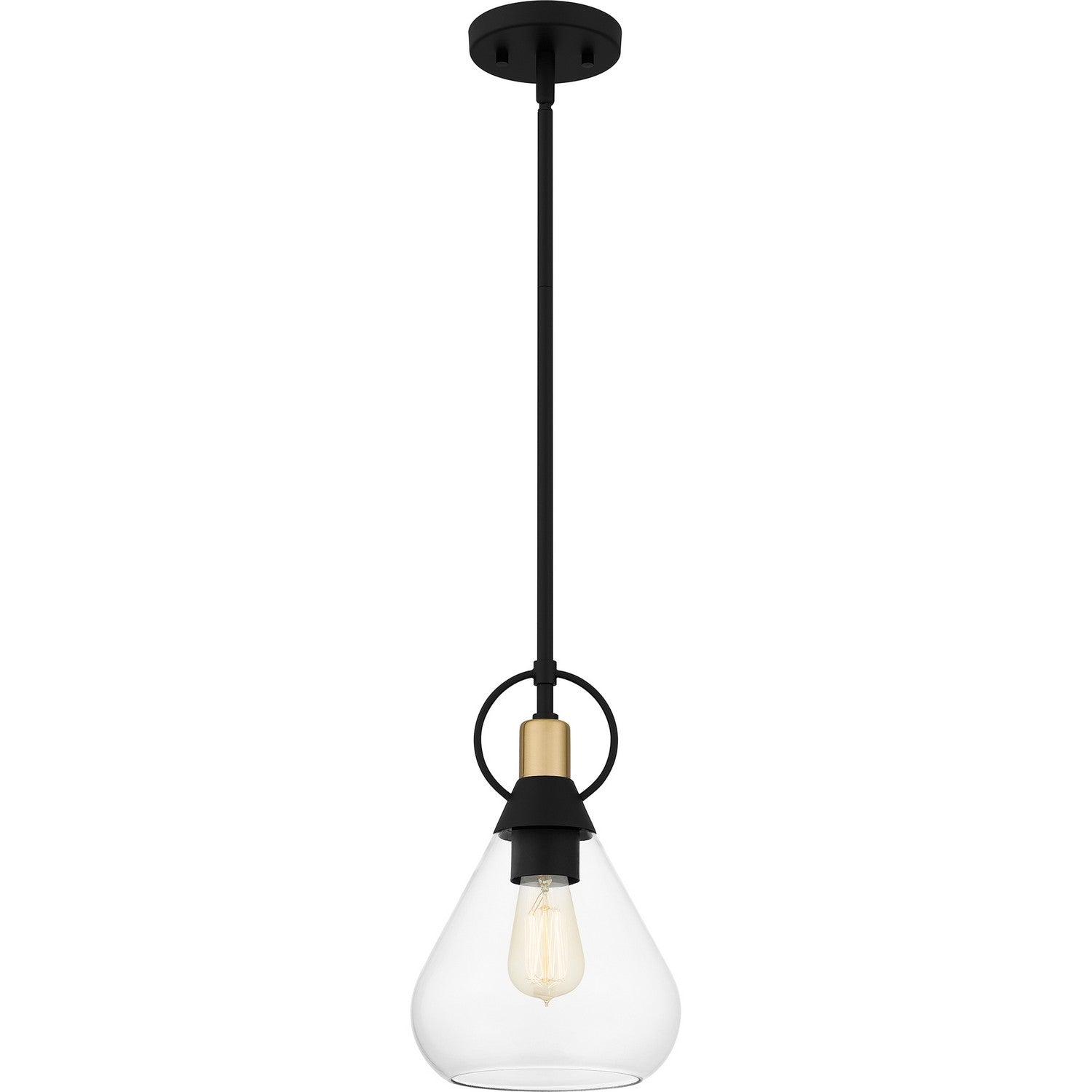 Quoizel - QPP6187MBK - One Light Mini Pendant - Quoizel Piccolo Pendant - Matte Black