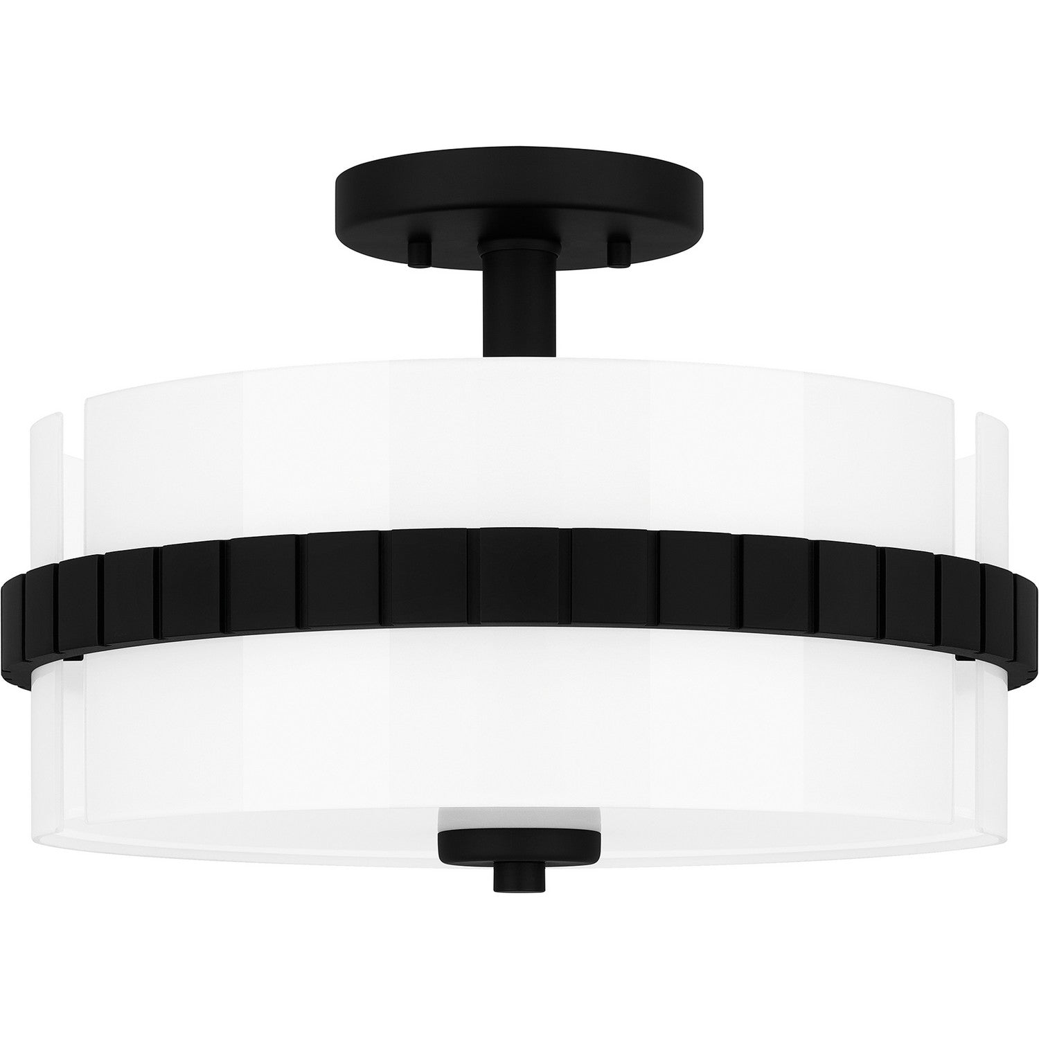 Quoizel - QSF6195MBK - Two Light Semi Flush Mount - Quoizel Semi-Flush Mount - Matte Black