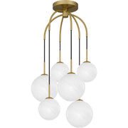 Quoizel - QSF6198AB - Six Light Pendant - Quoizel Semi-Flush Mount - Aged Brass