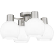 Quoizel - QSF6199BN - Four Light Semi Flush Mount - Quoizel Semi-Flush Mount - Brushed Nickel