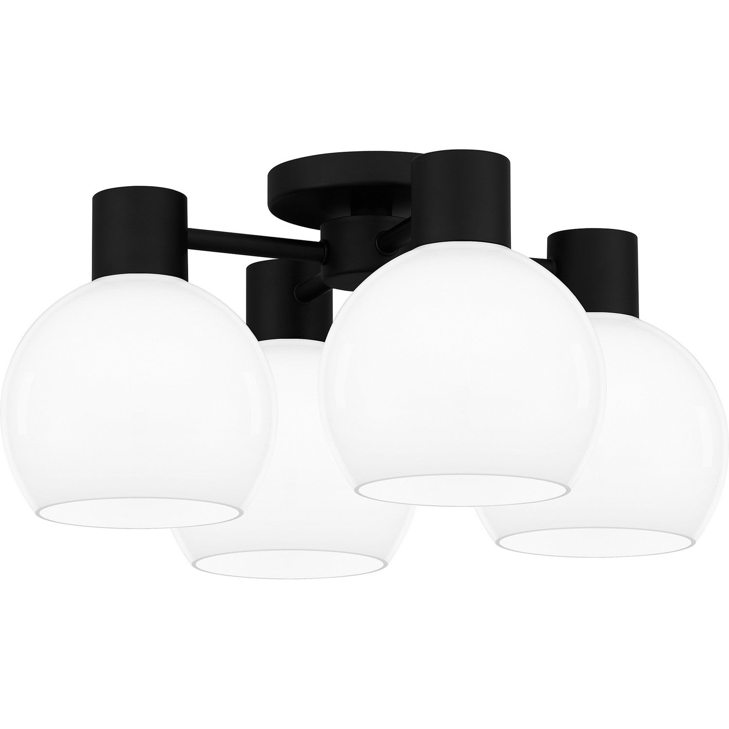 Quoizel - QSF6199MBK - Four Light Semi Flush Mount - Quoizel Semi-Flush Mount - Matte Black