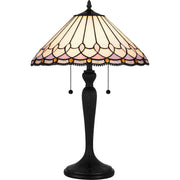 Quoizel - TF6149MBK - Two Light Table Lamp - Tiffany - Matte Black
