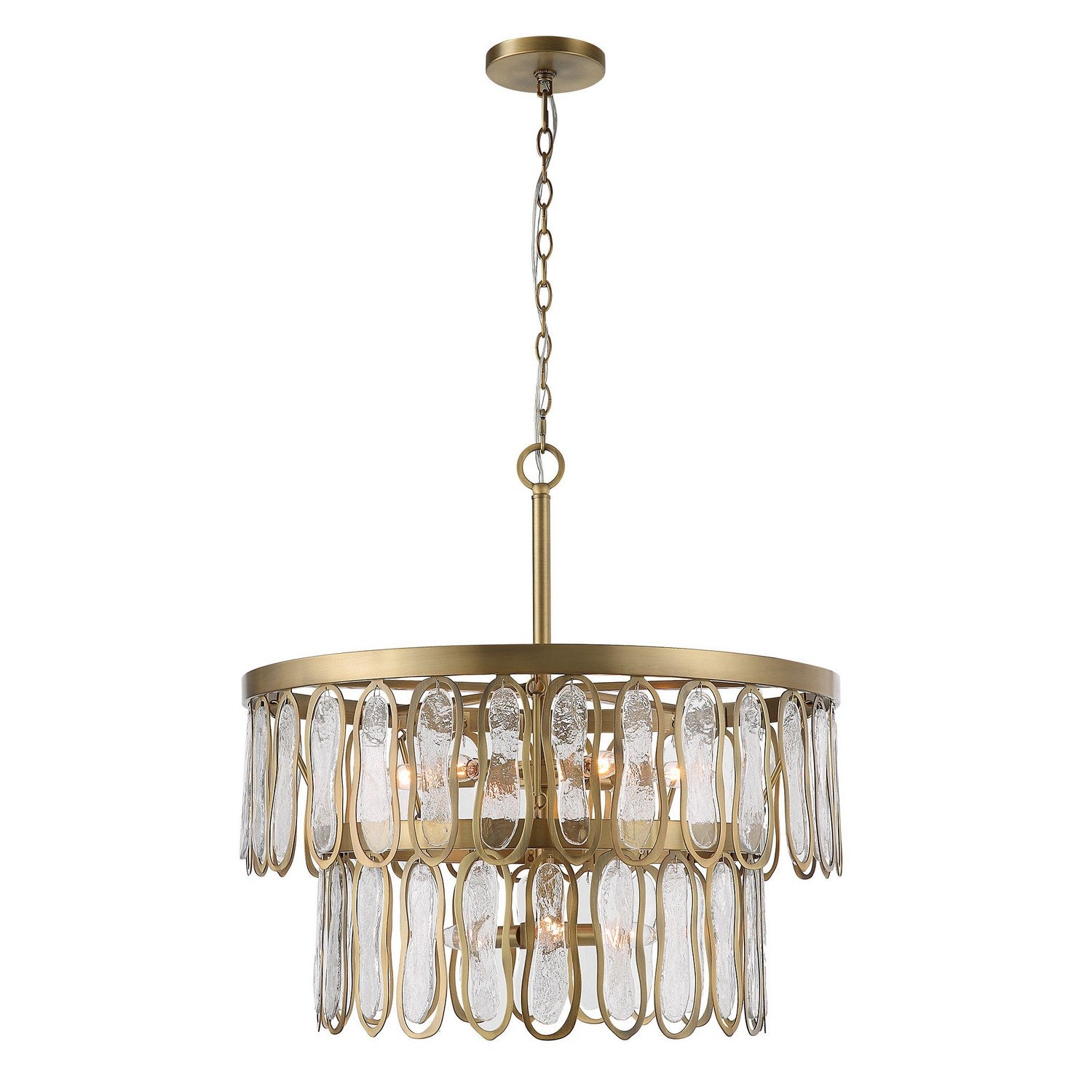 Uttermost - 21586 - Nine Light Pendant - Aurelie - Antique Brass