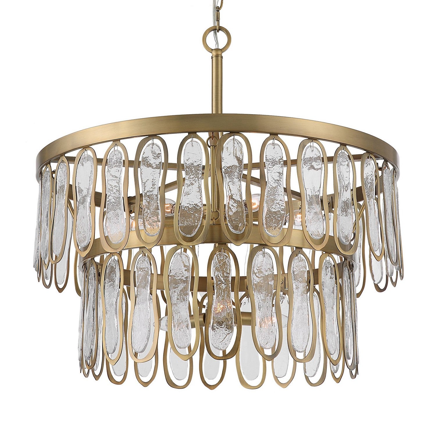 Uttermost - 21586 - Nine Light Pendant - Aurelie - Antique Brass