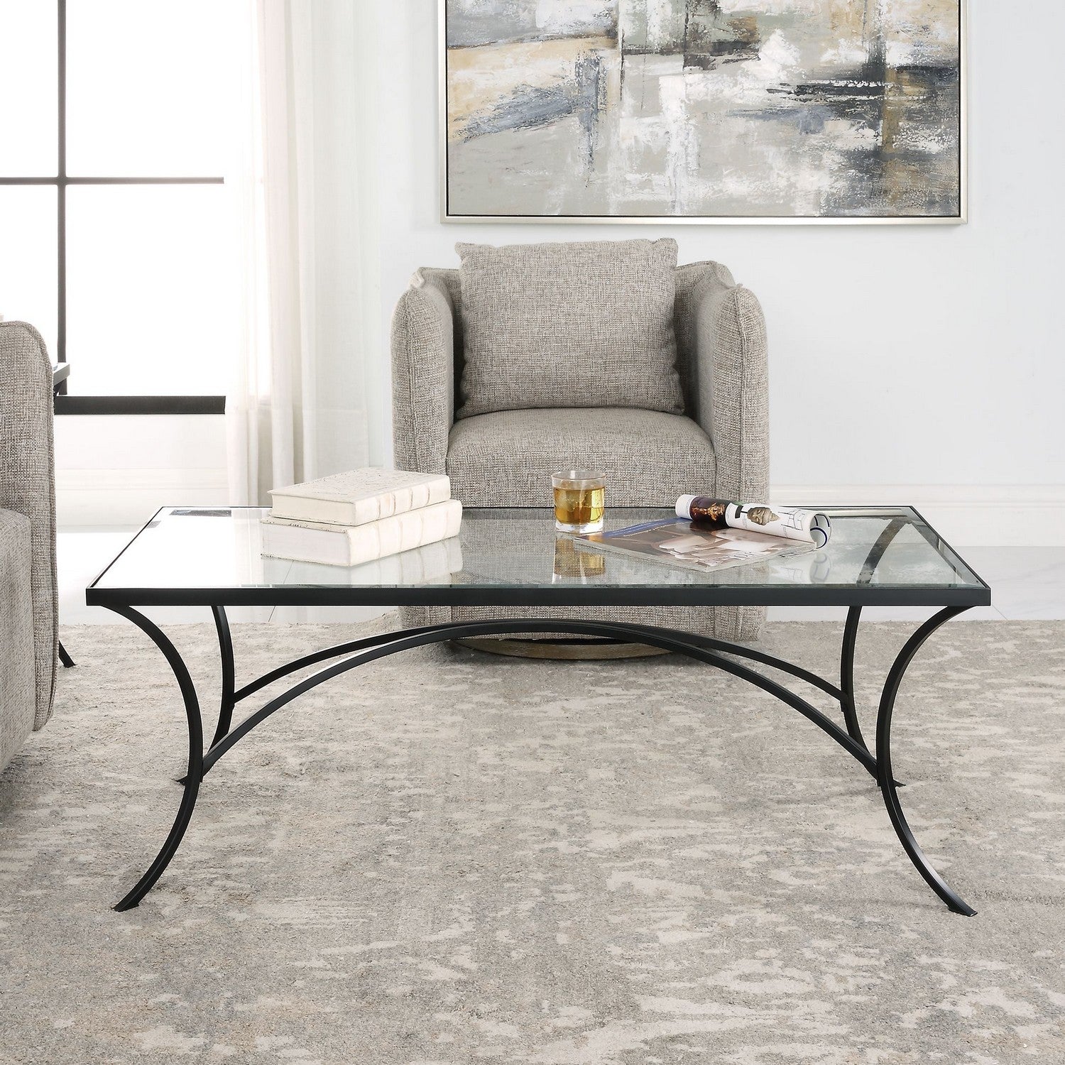 Uttermost - 22909 - Coffee Table - Alayna - Satin Black