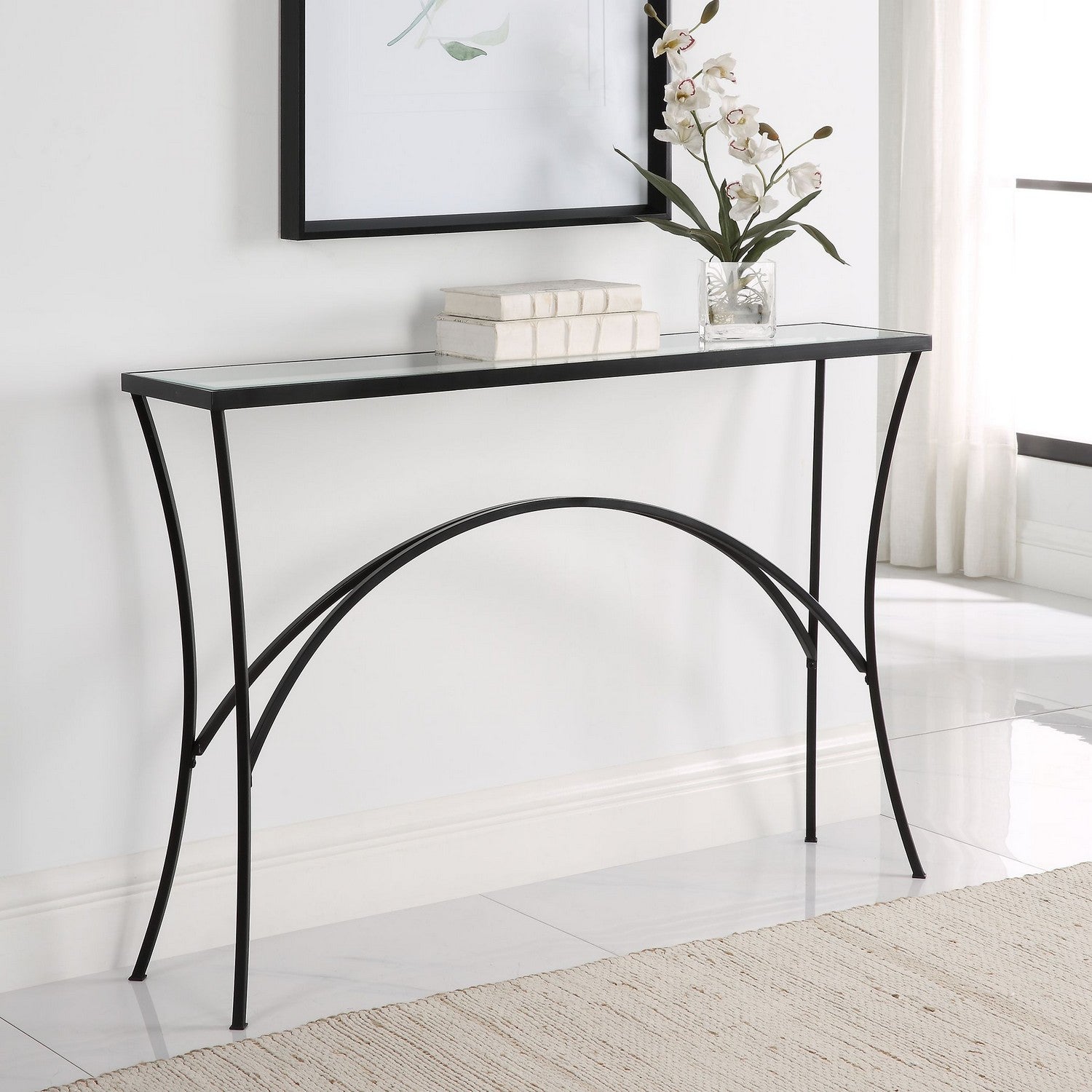 Uttermost - 22910 - Console Table - Alayna - Satin Black