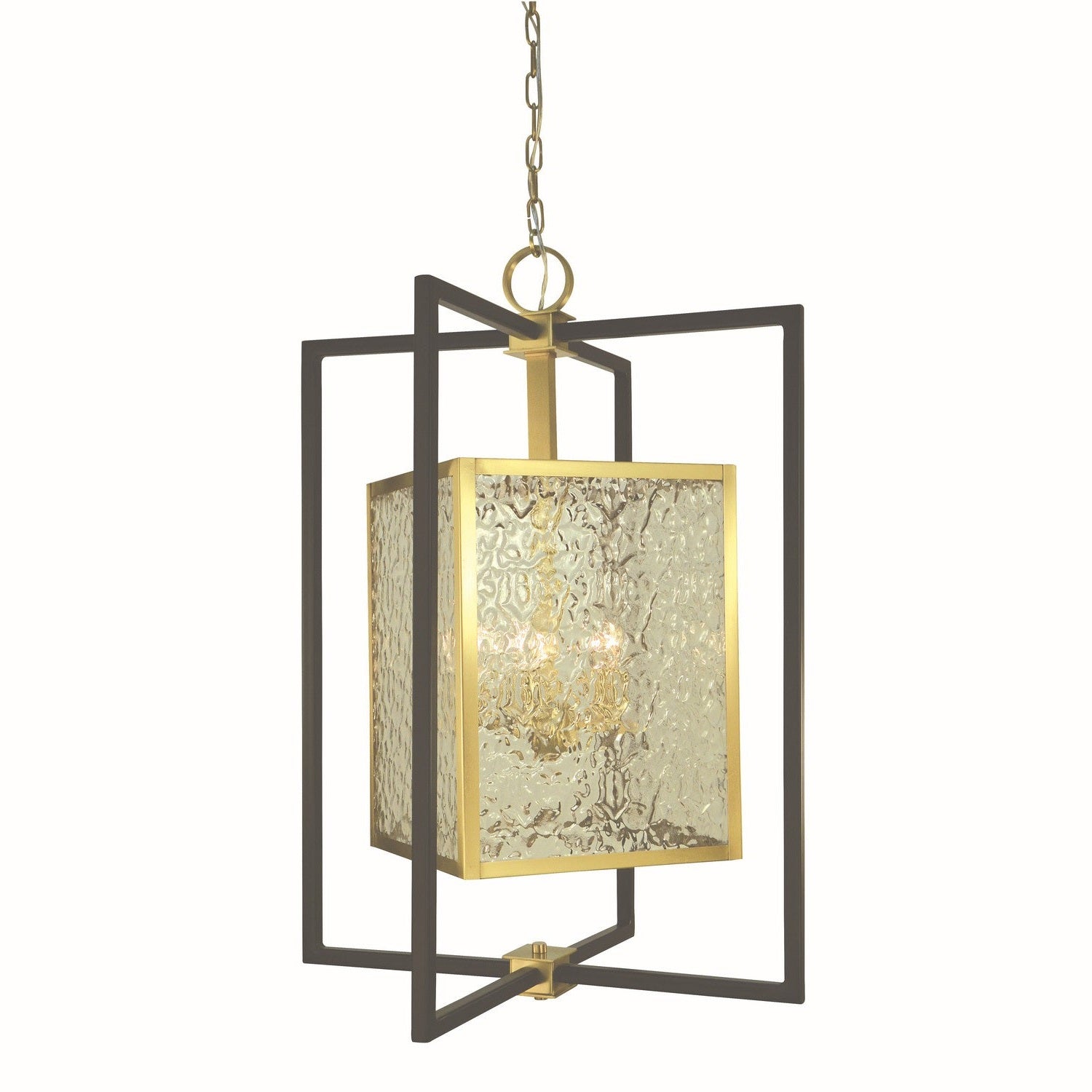 Framburg - 5775 BR/MBLACK - Five Light Chandelier - Avery - Brushed Brass/Matte Black