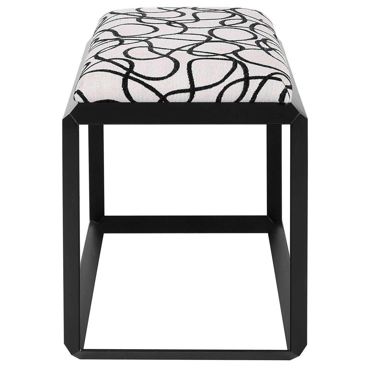 Uttermost - 23768 - Bench - Curls - Satin Black