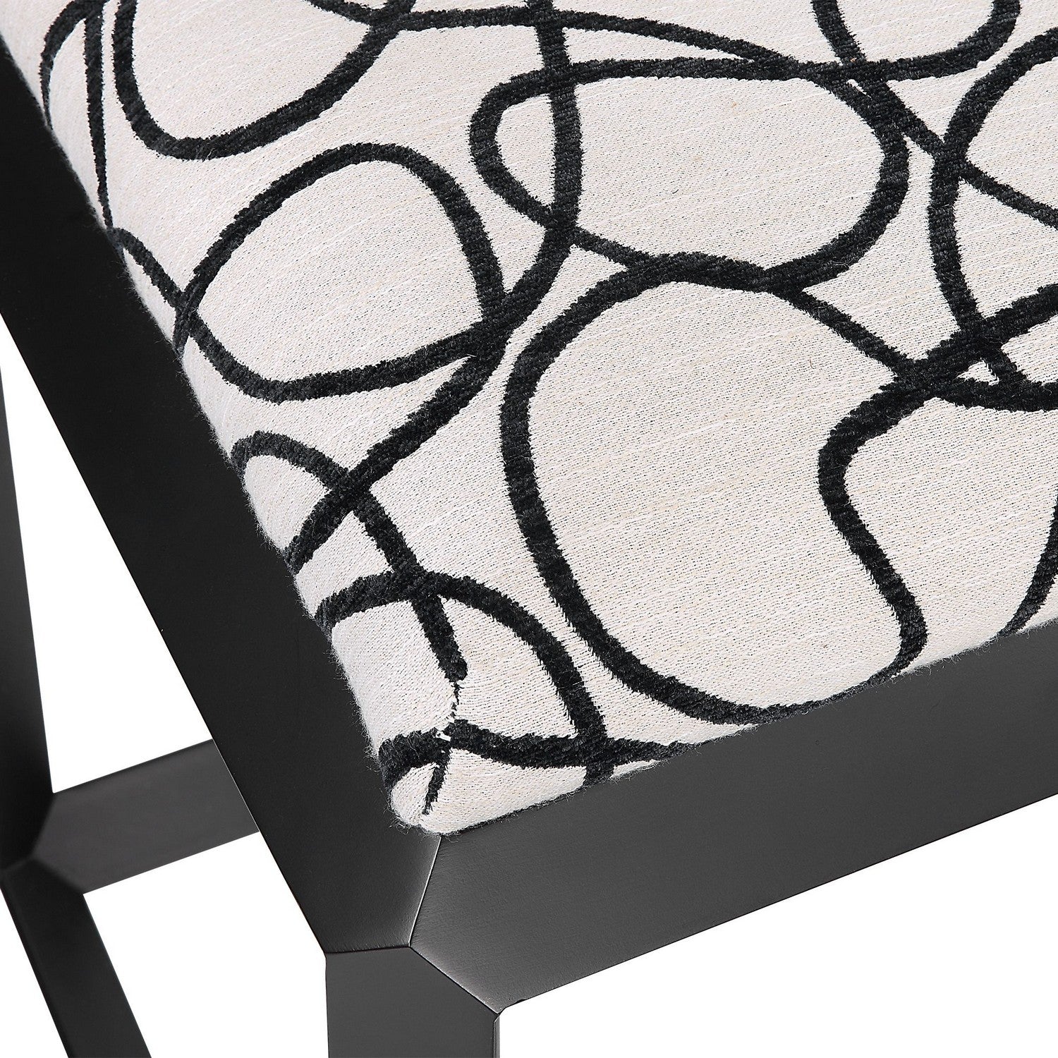 Uttermost - 23768 - Bench - Curls - Satin Black