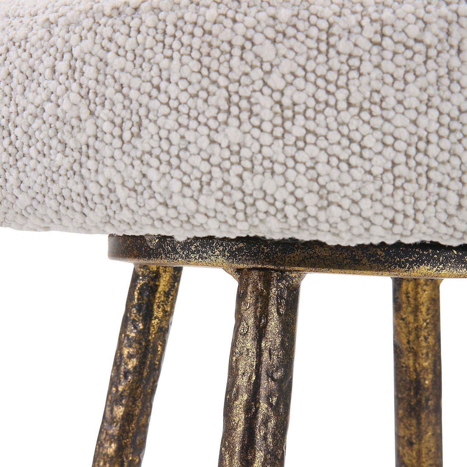 Uttermost - 23771 - Counter Stool - Braven - Gold Topped
