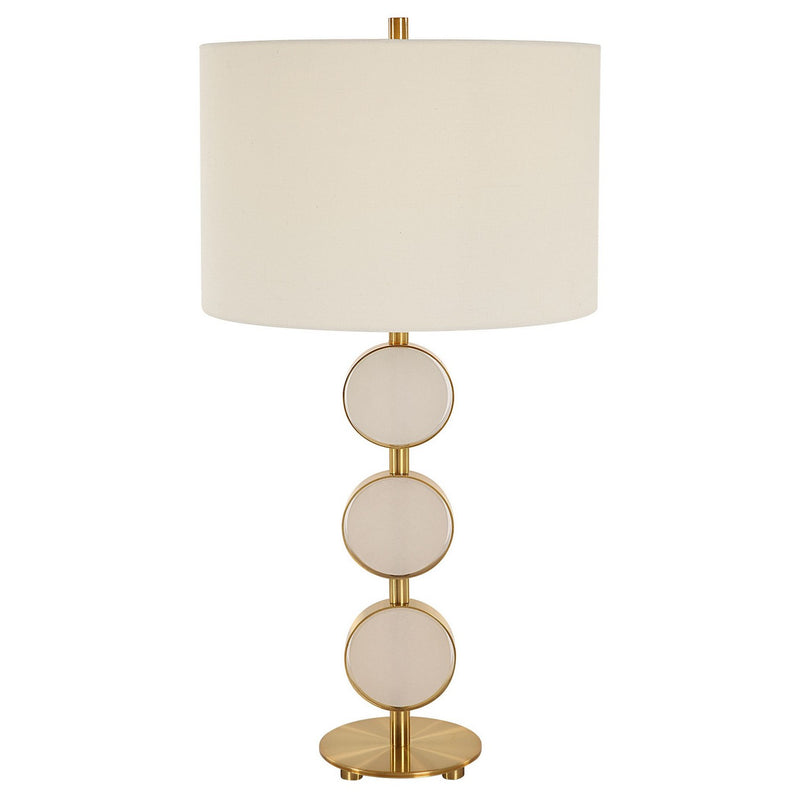 Uttermost - 30202-1 - One Light Table Lamp - Three Rings - Brushed Brass
