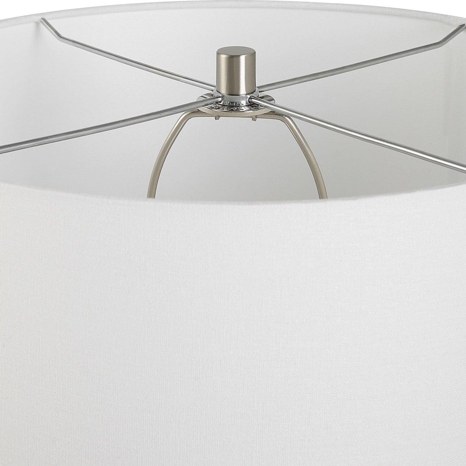 Uttermost - 30228 - One Light Table Lamp - Velino - Brushed Nickel