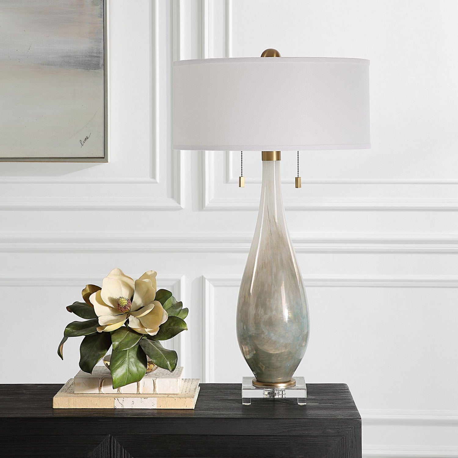 Uttermost - 30231 - Two Light Table Lamp - Cardoni - Brushed Brass