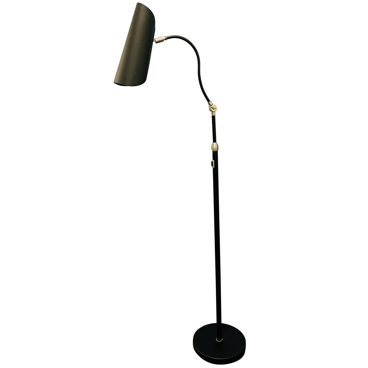 House of Troy - L300-BLKSN - LED Floor Lamp - Logan - Black/Satin Nickel