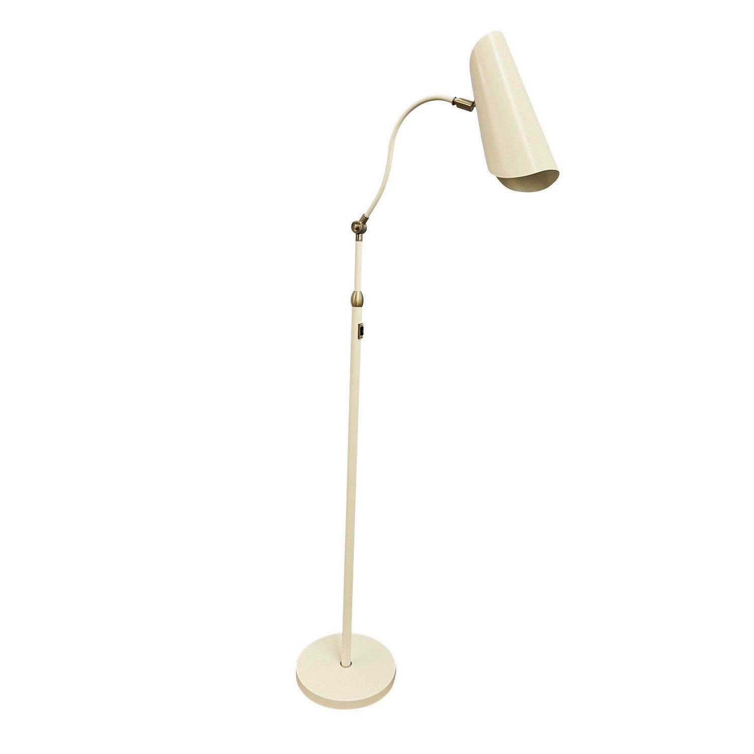 House of Troy - L300-WTSN - LED Floor Lamp - Logan - White/Satin Nickel