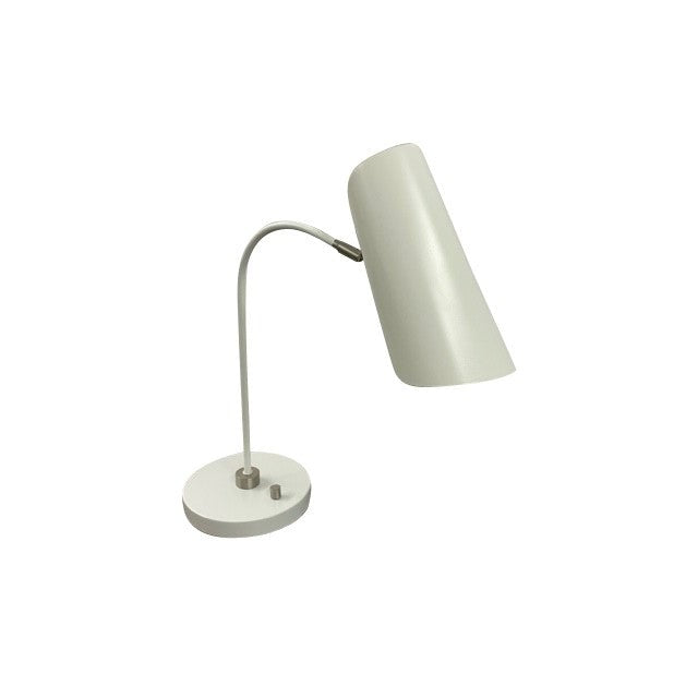 House of Troy - L350-WTSN - One Light Table Lamp - Logan - White/Satin Nickel