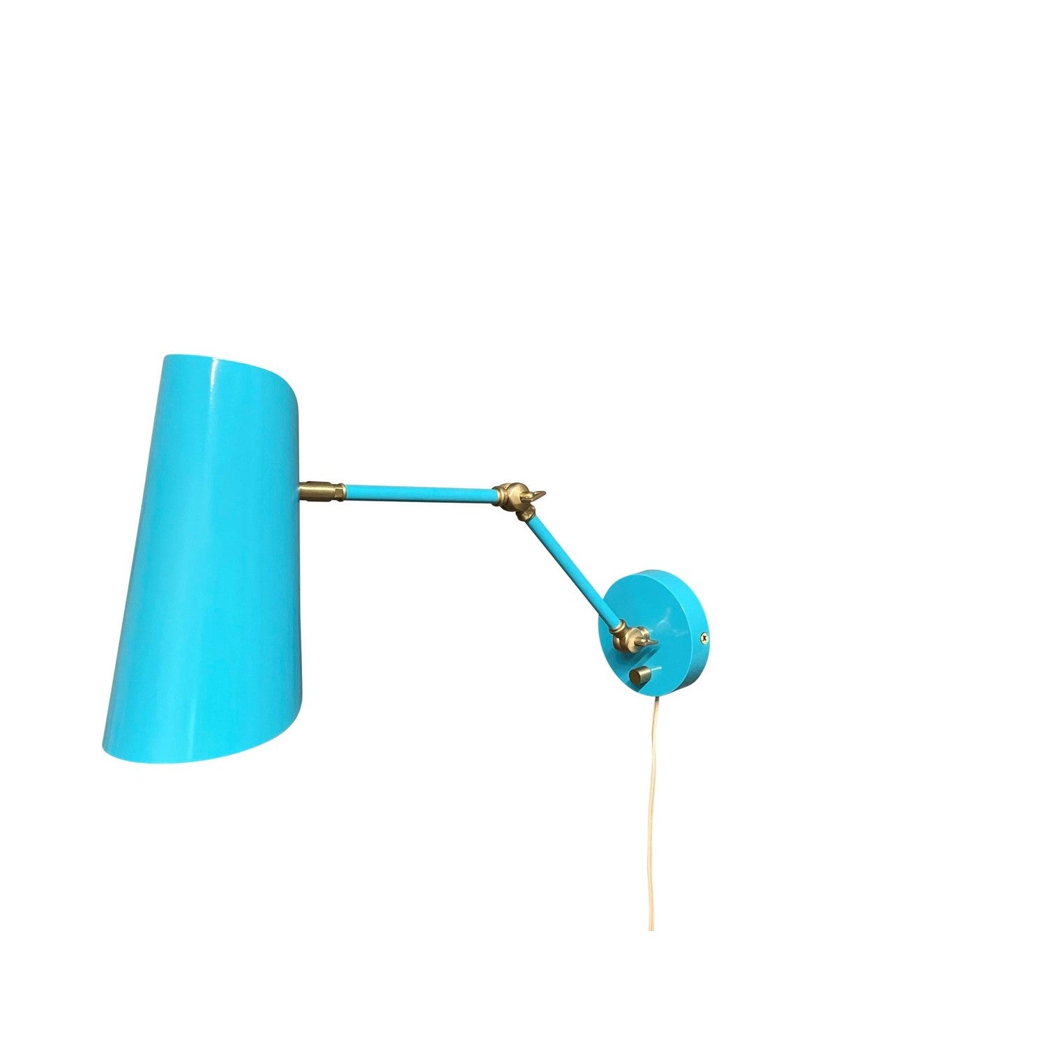 House of Troy - L375-AZSB - LED Wall Swing Lamp - Logan - Azure/Satin Brass
