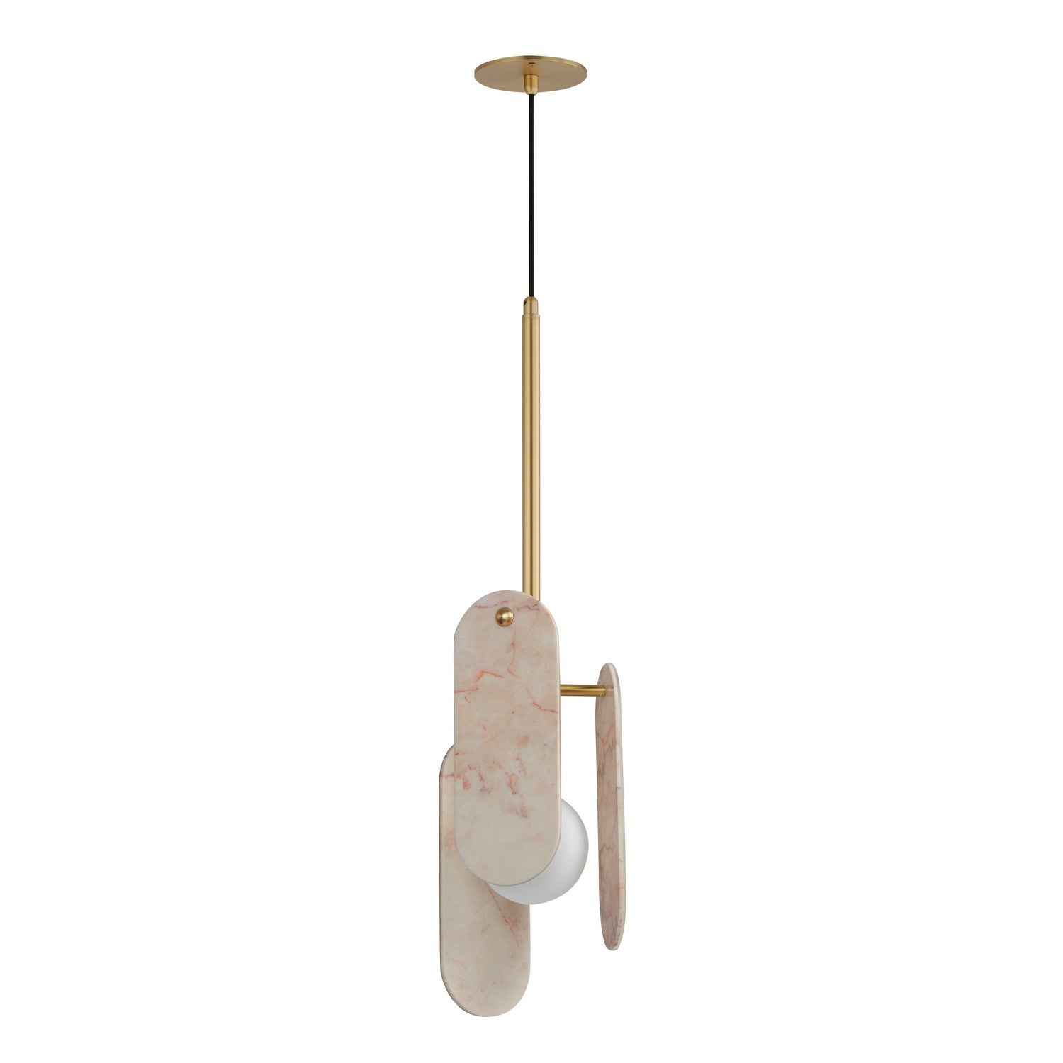 Studio M - SM24812RJNAB - LED Pendant - Megalith - Stone - Natural Aged Brass