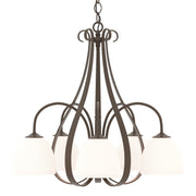 Hubbardton Forge - 101445-SKT-05-GG0001 - Five Light Chandelier - Sweeping Taper - Bronze