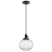 Kichler - 43852BK - One Light Mini Pendant - Avery - Black