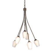 Hubbardton Forge - 103043-SKT-05-GG0303 - Six Light Chandelier - Flora - Bronze
