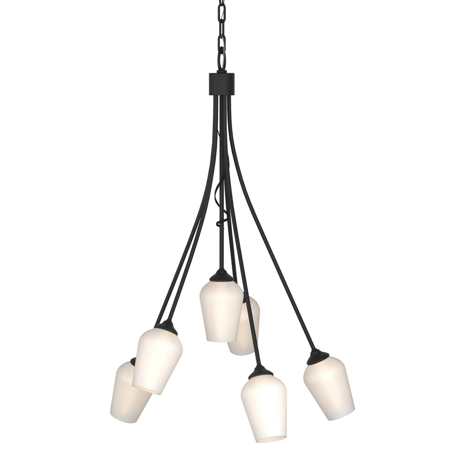 Hubbardton Forge - 103043-SKT-10-GG0303 - Six Light Chandelier - Flora - Black