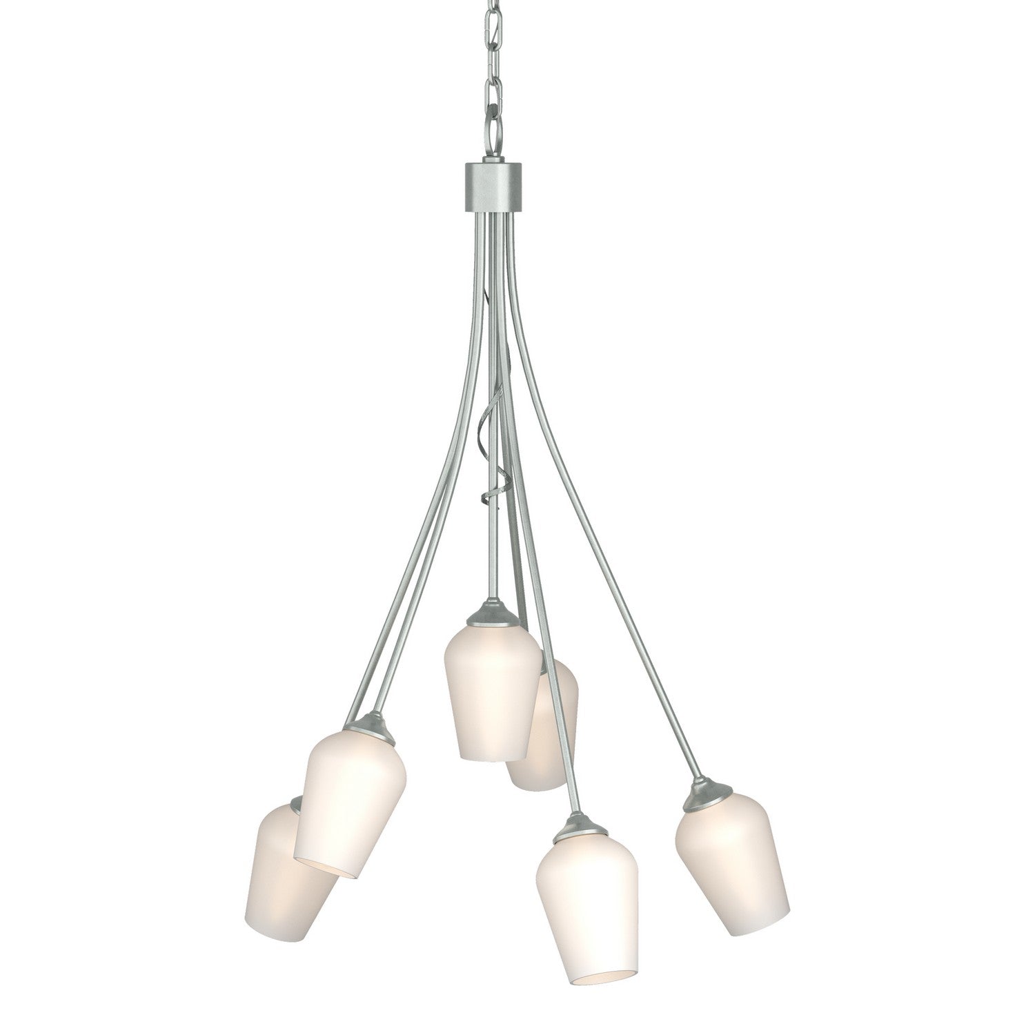 Hubbardton Forge - 103043-SKT-82-GG0303 - Six Light Chandelier - Flora - Vintage Platinum