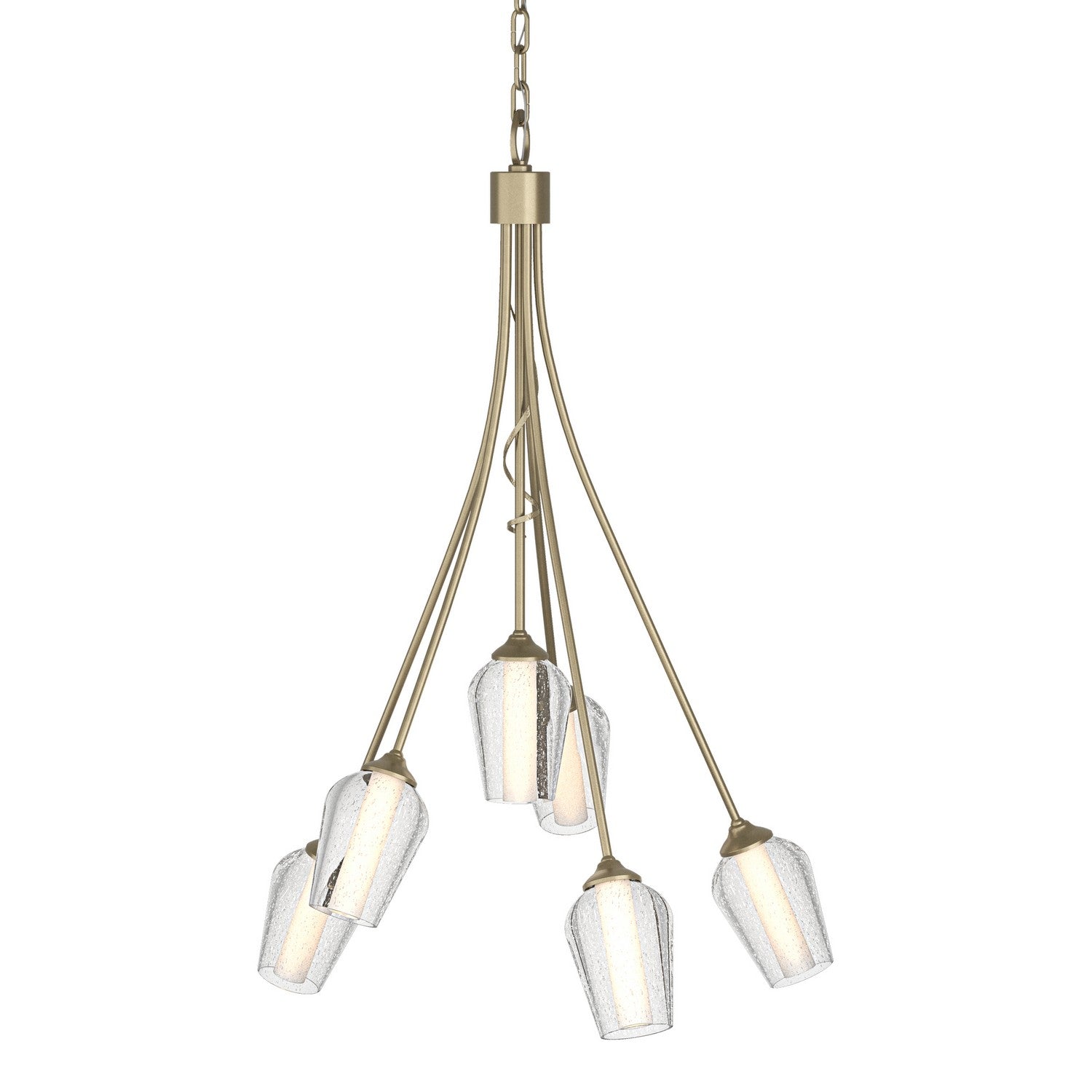 Hubbardton Forge - 103043-SKT-84-ZS0354 - Six Light Chandelier - Flora - Soft Gold