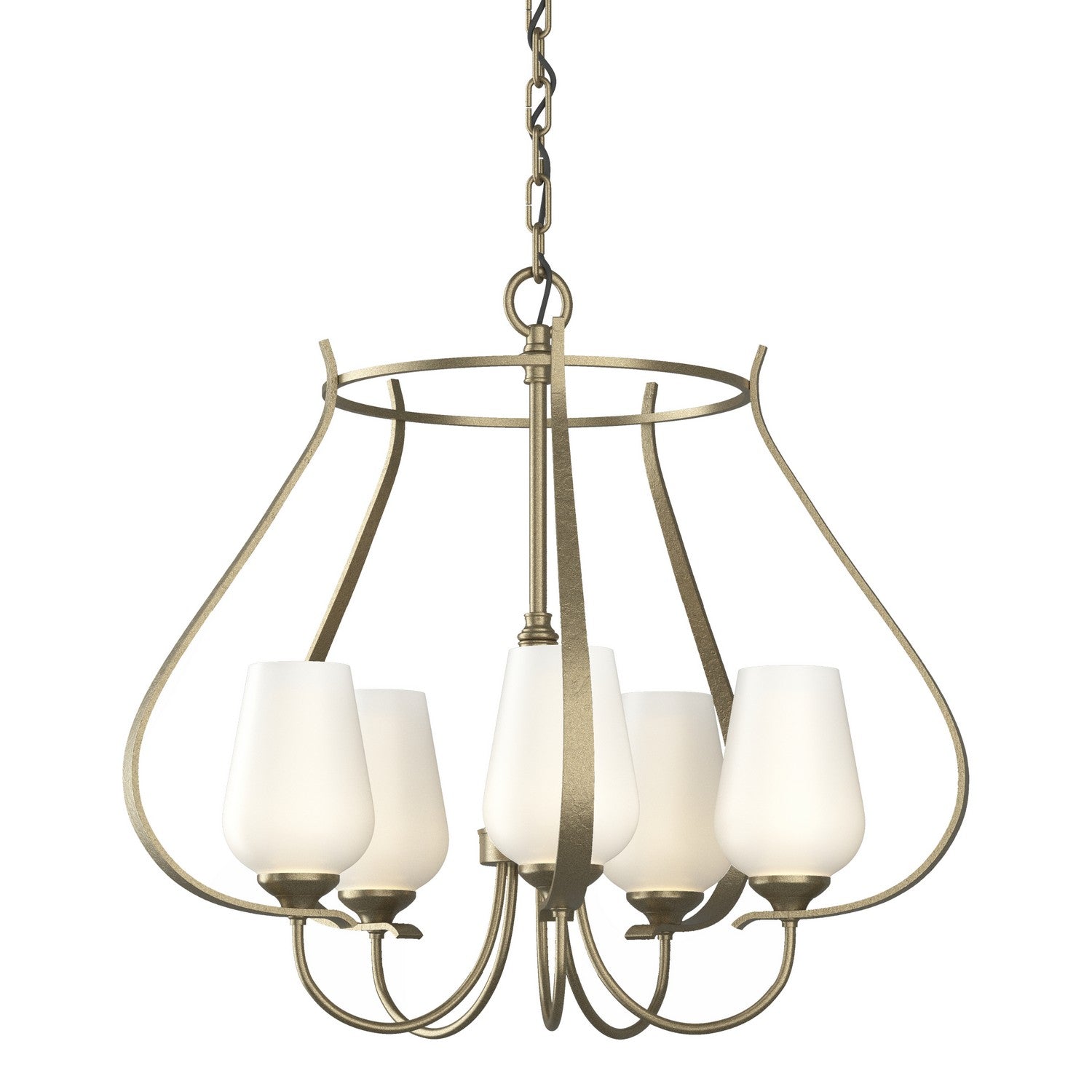Hubbardton Forge - 103045-SKT-84-GG0303 - Five Light Chandelier - Flora - Soft Gold